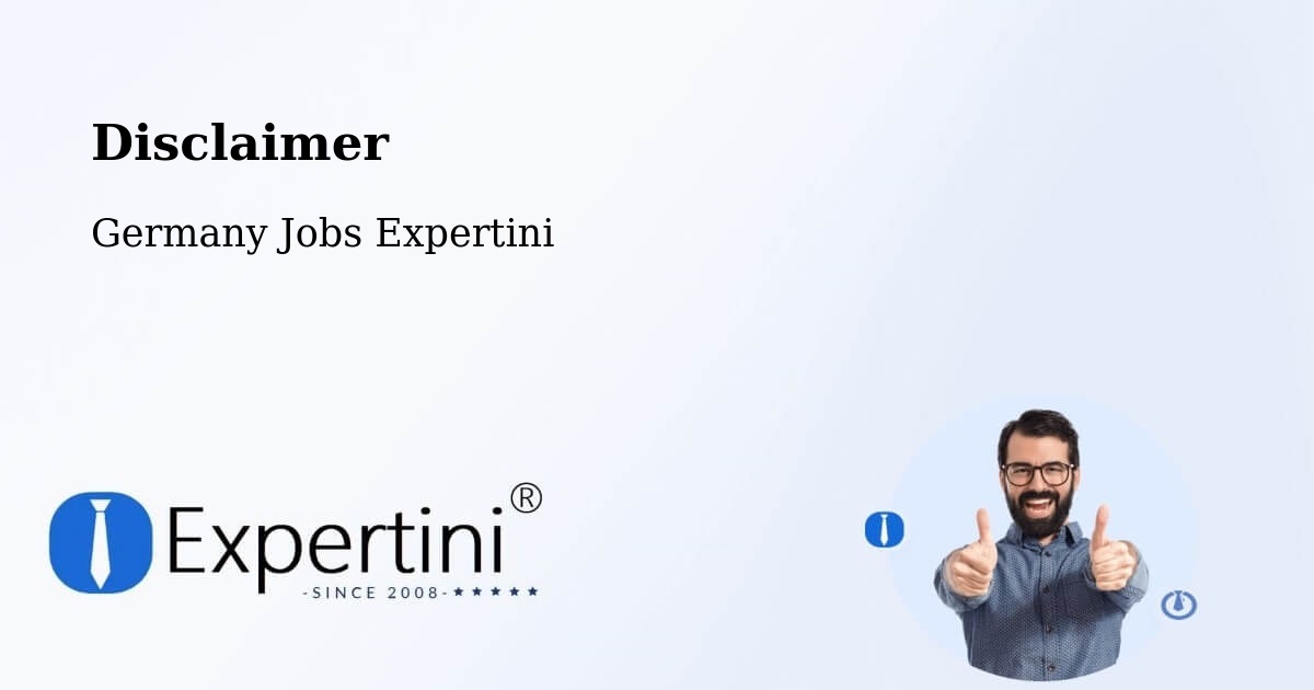 Disclaimer – Magdeburg - Germany Jobs Expertini